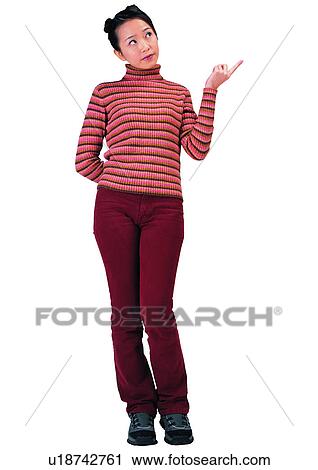 Looking Up, Model, Standing, Pointing View Large Photo Image Stock Image - Looking Up, Model, Standing, Pointing. Fotosearch