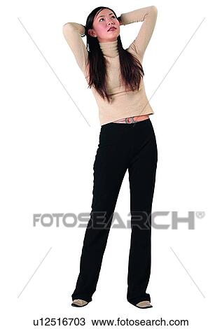 One Young Woman Only, Expression, One Person, Standing, Asian Expression View Large Photo Image Stock Image - One Young Woman Only, Expression, One Person, Standing, Asian Expression. Fotosearch