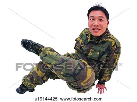 Stock Photography - Portrait, Cut Out, Looking At Camera, Asian, One Young Man Only, One Person. Fotosearch