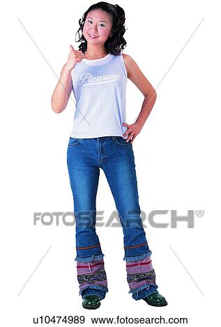 Stock Photo - Posing, Expression, Asian Ethnicity, Smiling, Casual Clothing. Fotosearch