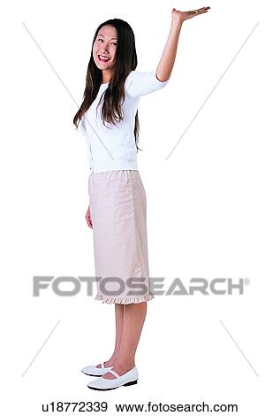 Stock Photo - Young Adult, Gesture, Model, Lifestyles, Cut Out. Fotosearch