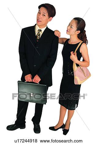 Business Suit, Two People, Looking Up, Young Adult, Briefcase View Large Photo Image Stock Photo - Business Suit, Two People, Looking Up, Young Adult, Briefcase. Fotosearch