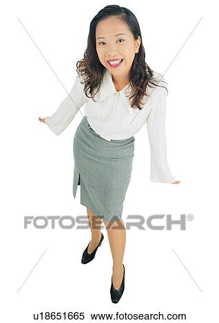 Stock Photography - Cut Out, Young Adult, One Young Woman Only, One Person. Fotosearch