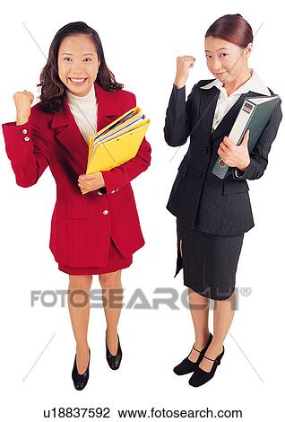 Stock Image - Gesture, Asian, Lifestyles, Asians At Work, File, Cut Out. Fotosearch