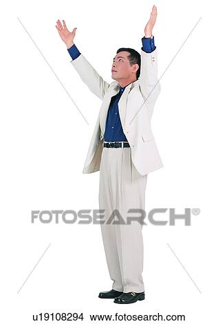 Picture - Looking Up, Clipping Path, Cut Out, Asians At Work, Asian. Fotosearch