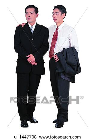 White Background, Talking, Looking Away, Indoor, Cut Out, Arm Around View Large Photo Image Stock Photo - White Background, Talking, Looking Away, Indoor, Cut Out, Arm Around. Fotosearch