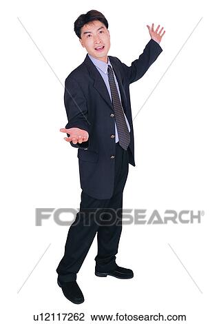Stock Image - White Background, Young Adult, One Person, Cut Out. Fotosearch