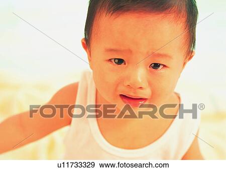 Stock Photo - baby, kid, toddler, lovely, Asian. Fotosearch