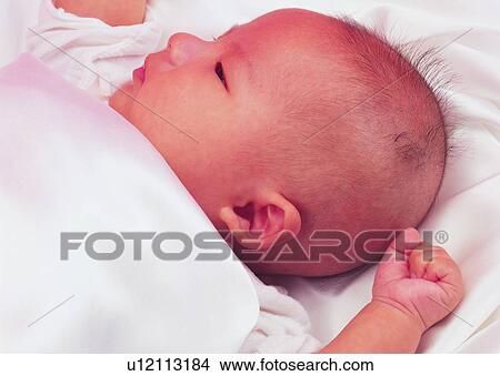 Picture - child, lovely, toddler, cute, kid, sleeping. Fotosearch