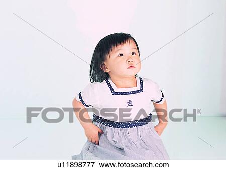 Stock Photo - kid, baby, toddler, cute, lovely, Asian. Fotosearch