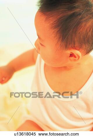 Stock Photography - lovely, child, kid, cute, baby, Asian. Fotosearch
