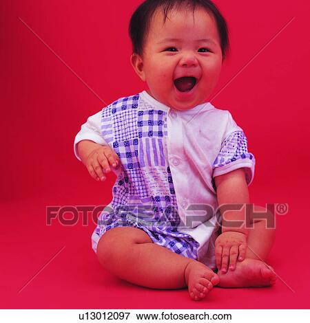 sitting, kid, Asian, cute, child View Large Photo Image Stock Photo - sitting, kid, Asian, cute, child. Fotosearch