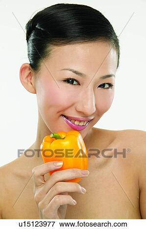 Beauty And Fruits, Beauty & Fruits, Beauty, Black Hair, Close-Up View Large Photo Image Stock Photo - Beauty And Fruits, Beauty & Fruits, Beauty, Black Hair, Close-Up. Fotosearch