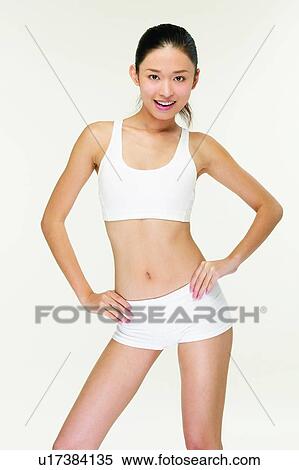Beauty Sports, Three-Quarter Length, Confidence, Toothy Smile, Portrait, Smiling, Black Hair View Large Photo Image Stock Photography - Beauty Sports, Three-Quarter Length, Confidence, Toothy Smile, Portrait, Smiling, Black Hair. Fotosearch