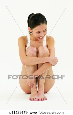 Stock Photo - Black Hair, Asian Ethnicity, Beauty Sports, Beauty, Barefoot, Cheerful, 18-19 Years. Fotosearch
