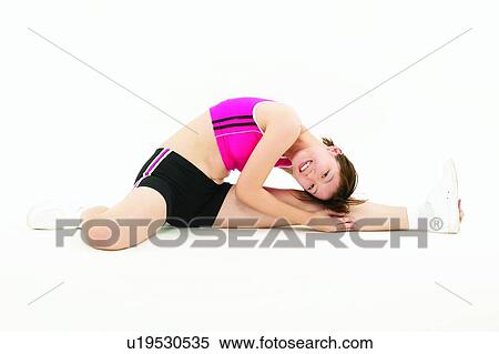 Sitting, Happiness, Young Adult, Lifestyles, Stretching View Large Photo Image Stock Photography - Sitting, Happiness, Young Adult, Lifestyles, Stretching. Fotosearch