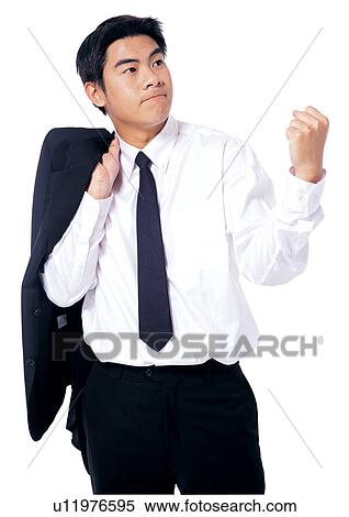 Stock Photography - human cut outs, culture, profession, white background, well dressed, standing, suit. Fotosearch