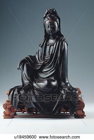 Stock Image - indoor, chinese antiques, culture, buddha, still life, fine. Fotosearch