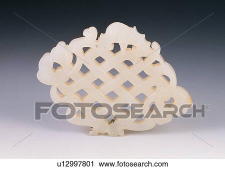 Stock Image - special, show piece, collectable, carved, indoor, white, focused. Fotosearch