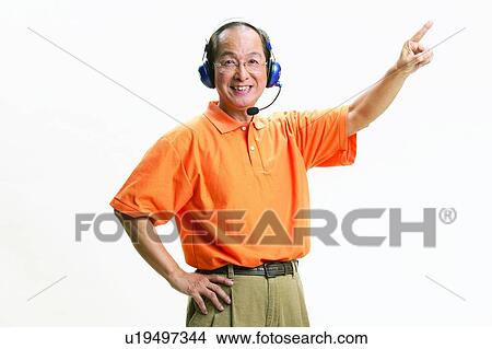 Picture - Polo Shirt, Leisure Activity, One Mature Man Only, Lifestyles, Smiling. Fotosearch