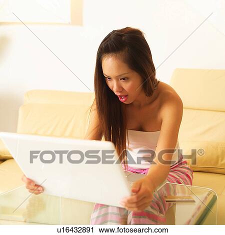 Brown Hair, Casual Clothing, Asian Ethnicity View Large Photo Image Stock Image - Brown Hair, Casual Clothing, Asian Ethnicity. Fotosearch