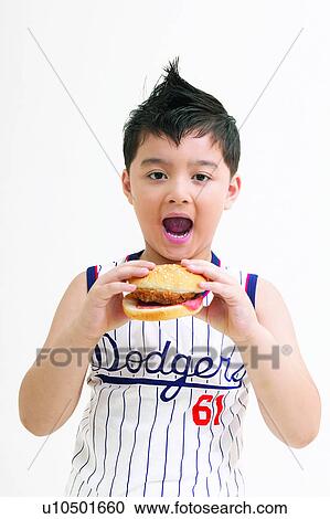 Stock Image - Clipping Path, Asian Ethnicity, Child, Casual Clothing, Black Hair, Close-Up, 4-5 Years. Fotosearch