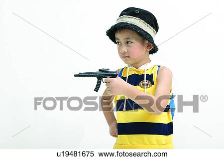Stock Photography - Close-Up, Asian Ethnicity, Clipping Path, Child, Casual Clothing, 4-5 Years. Fotosearch