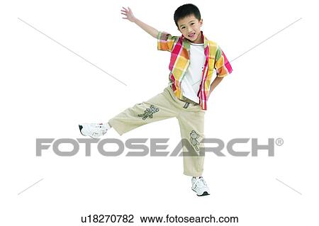 Stock Image - Casual Clothing, Cut Out, Innocence, Indoor, One Person. Fotosearch