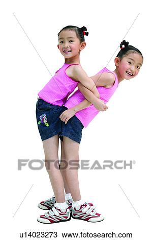 Child, Asian Ethnicity, Casual Clothing, Black Hair, Back To Back, Children Only, 6-7 Years View Large Photo Image Stock Image - Child, Asian Ethnicity, Casual Clothing, Black Hair, Back To Back, Children Only, 6-7 Years. Fotosearch