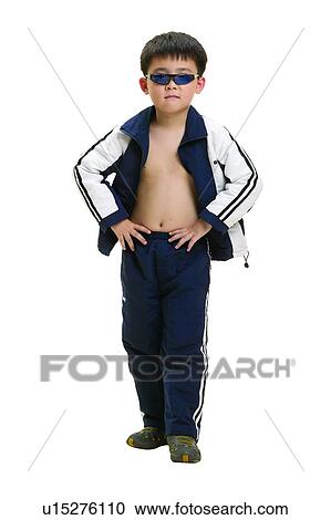 Child Brown Hair Casual Clothing Arms Akimbo Kids Stuff One