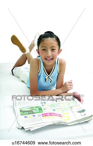 Looking At Camera, Indoor, Happiness, Lying On Front, Fun, Lying Down View Large Photo Image Stock Photo - Looking At Camera, Indoor, Happiness, Lying On Front, Fun, Lying Down. Fotosearch