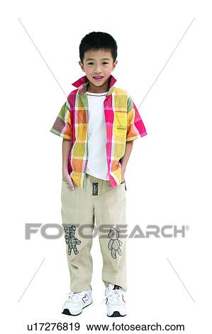 Stock Photo - Smiling, Black Hair, Cut Out, One Boy Only. Fotosearch