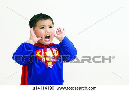 Stock Image - Asian Ethnicity, Clipping Path, Child, Black Hair, 2-3 Years. Fotosearch