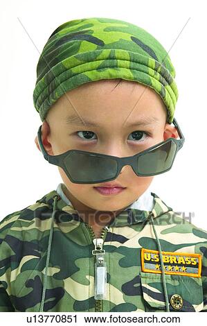 Stock Image - Asian Ethnicity, Close-Up, Clipping Path, Child, 2-3 Years. Fotosearch