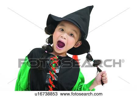 Stock Image - Asian Ethnicity, Close-Up, Clipping Path, Child, 2-3 Years. Fotosearch