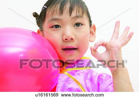 Childhood, Leisure Activity, Head And Shoulders, Ok Sign, Portrait, Agreement View Large Photo Image Stock Photo - Childhood, Leisure Activity, Head And Shoulders, Ok Sign, Portrait, Agreement. Fotosearch