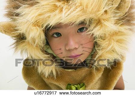 Lion, One Person, Close-Up, Fun, Child View Large Photo Image Stock Photo - Lion, One Person, Close-Up, Fun, Child. Fotosearch