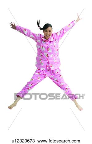 Stock Image - Energy, Agility, Braids, Portrait, Girl, Joy, Excitement. Fotosearch