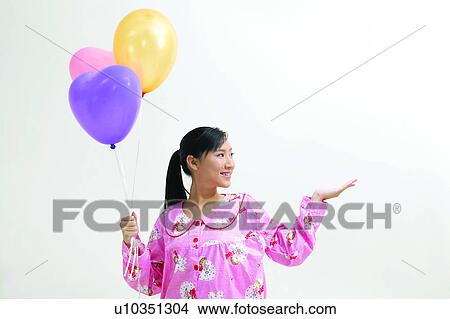 Picture - Fun, Ideas, Nightwear, Morning Girl, One Person. Fotosearch