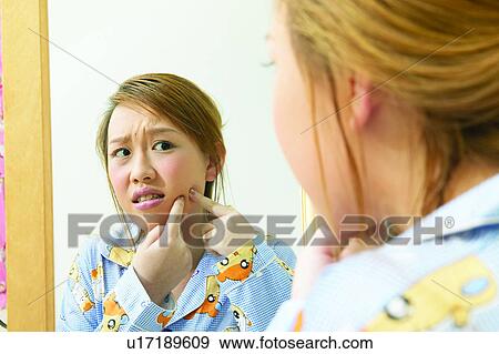 Stock Photo - Pain, Reflection, Head And Shoulders, Facial Expression, Frustration, Displeased. Fotosearch