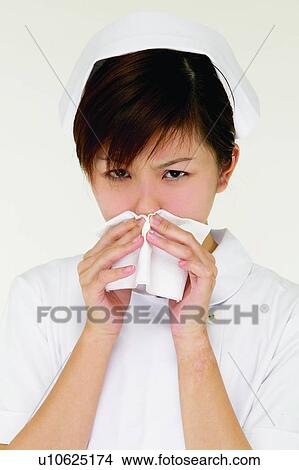 Brown Hair, Cold And Flu, Close-Up, Asian Ethnicity View Large Photo Image Picture - Brown Hair, Cold And Flu, Close-Up, Asian Ethnicity. Fotosearch