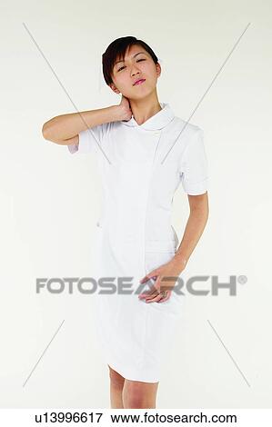 Brown Hair, Female Nurse, Cut Out, Asian Ethnicity View Large Photo Image Stock Photo - Brown Hair, Female Nurse, Cut Out, Asian Ethnicity. Fotosearch