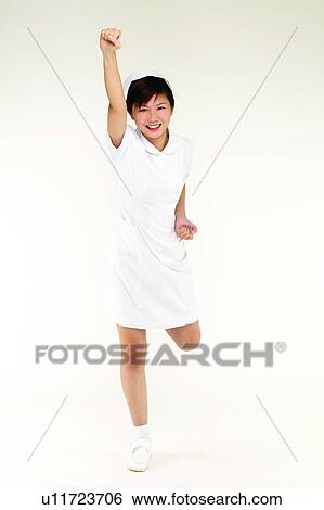 Brown Hair, Female Nurse, Skill, Healthcare And Medicine, White View Large Photo Image Stock Photograph - Brown Hair, Female Nurse, Skill, Healthcare And Medicine, White. Fotosearch