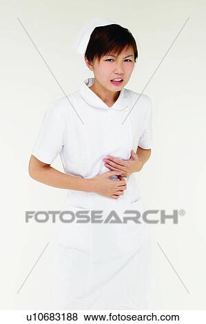 Stock Photo - White Background, Looking At Camera, Brown Hair, Cut Out, Professional Occupation, Standing, Asian Ethnicity. Fotosearch