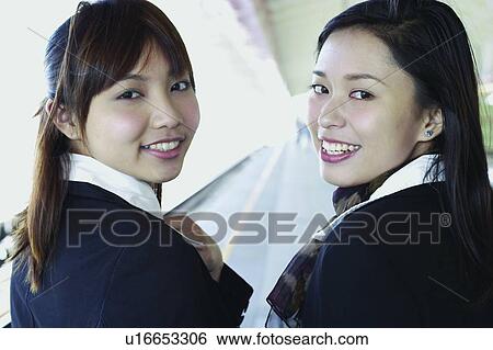 Cheerful, Brown Hair, Lady, Businesswomen, Toothy Smile, Office View Large Photo Image Stock Photograph - Cheerful, Brown Hair, Lady, Businesswomen, Toothy Smile, Office. Fotosearch