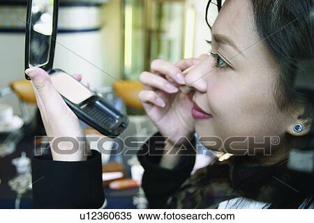 Cravat, Mascara, Human Face, Hand Mirror, Day, Vanity, Formal Clothing View Large Photo Image Stock Photography - Cravat, Mascara, Human Face, Hand Mirror, Day, Vanity, Formal Clothing. Fotosearch