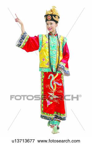 Stock Photo - Chinese Culture, Earring, Chinese Ethnicity, Smiling, Toothy Smile, Jewelry, One Person. Fotosearch