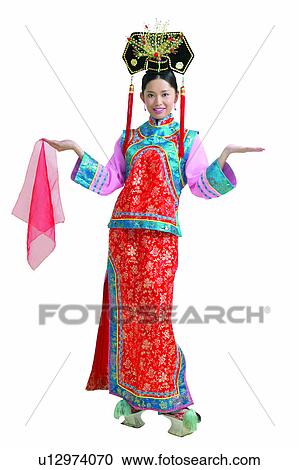 Stock Image - Clipping Path, Asian Ethnicity, Chinese Ethnicity, Chinese Culture, China, Arm Outstretched. Fotosearch