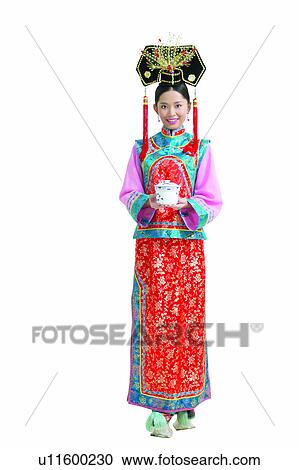Stock Image - Clipping Path, Ceramics, Chinese Ethnicity, Chinese Culture, China, Asian Ethnicity. Fotosearch