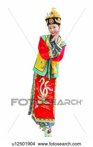 Picture - One Young Woman Only, Princess, Greeting, Looking At Camera, Beauty. Fotosearch